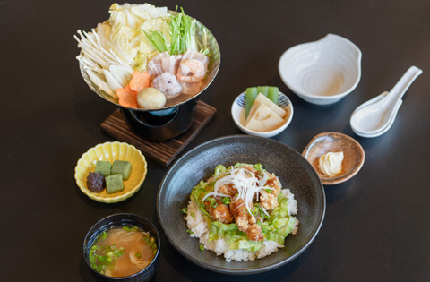 鶏の甘酢御膳