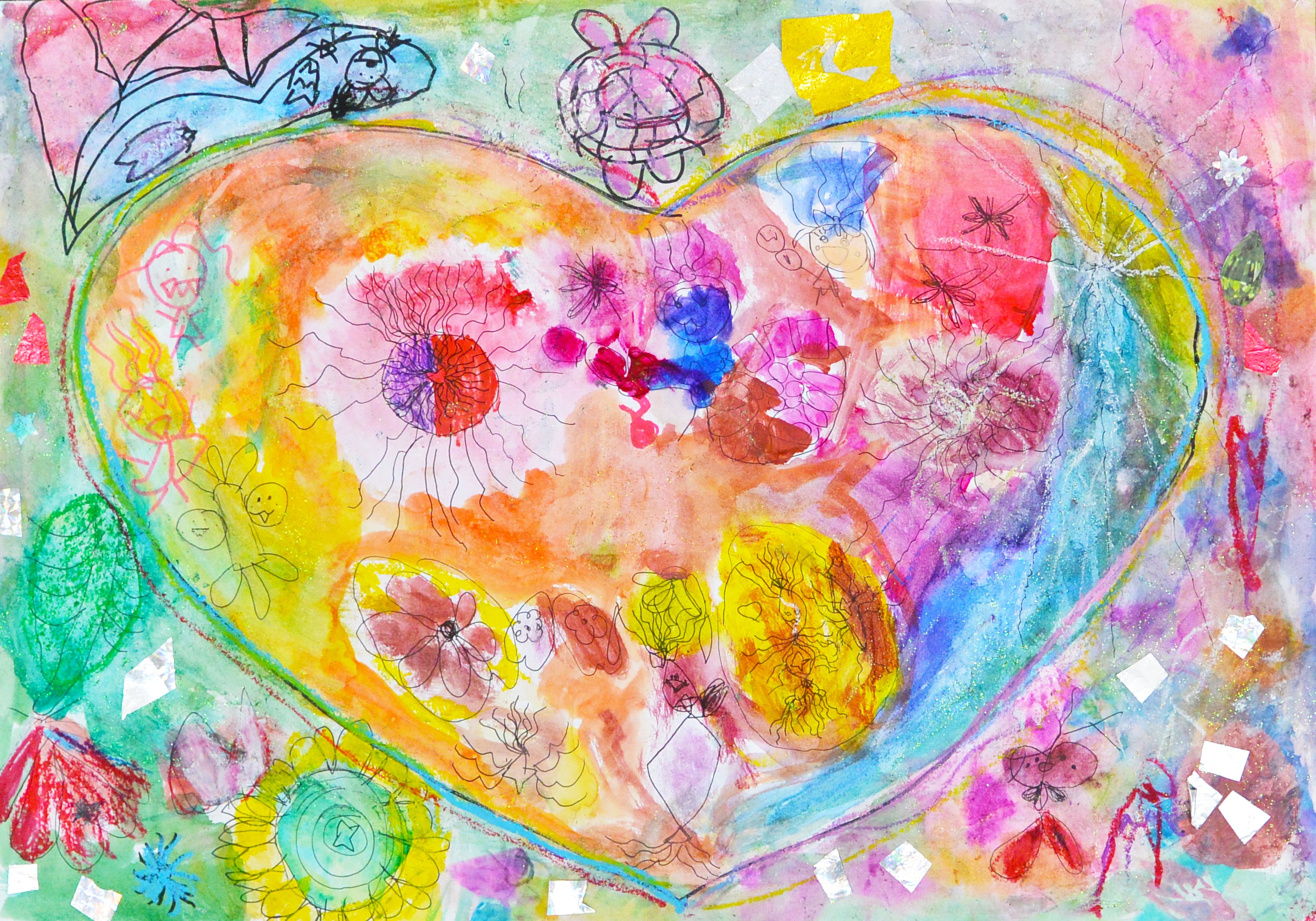 小学校の推薦された絵画　美術品 第40回二十四の瞳 岬の分教場 絵画展 [ 二十四の瞳映画村 ]｜小豆島 観光